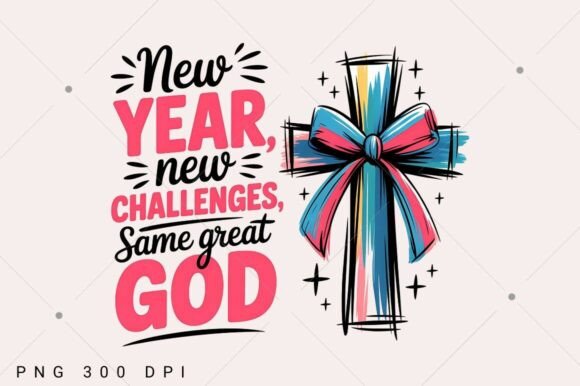 Christian New Year PNG, 2026 Happy New T-Shirt Designs