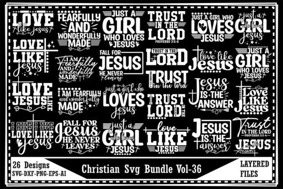 Christian Svg Bundle Vol-36 for T-Shirt Designs