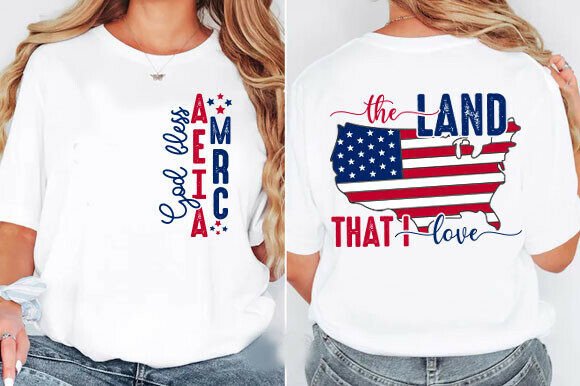 God Bless America Svg, Christian SVG for T-Shirt Designs