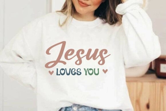 Jesus Loves You Christian Shirt Design and T-Shirt Designs