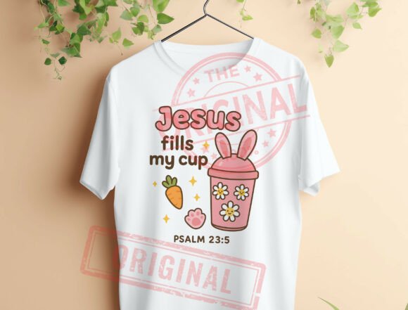 Jesus Png Jesus Fills My Cup PNG for T-Shirt Designs