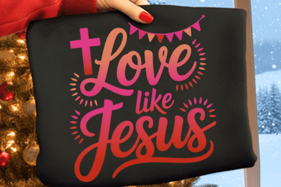 Jesus Valentines Day PNG, Love Like Jesu T-Shirt Designs