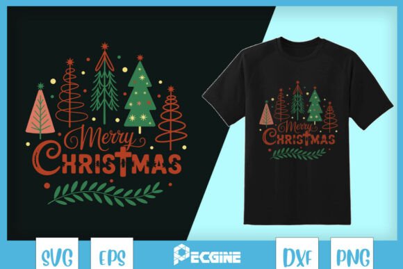 Merry Christ Mas Christian Christmas SVG T-Shirt Designs