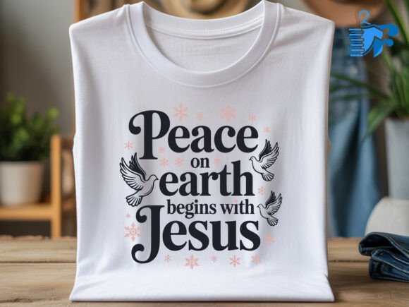 Peace on Earth Begins with Jesus Svg